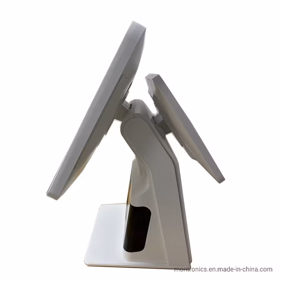 Weißes 15,6-Zoll-Kassenterminal und Kassensystem mit Infrarot-Scan und Kundenanzeige